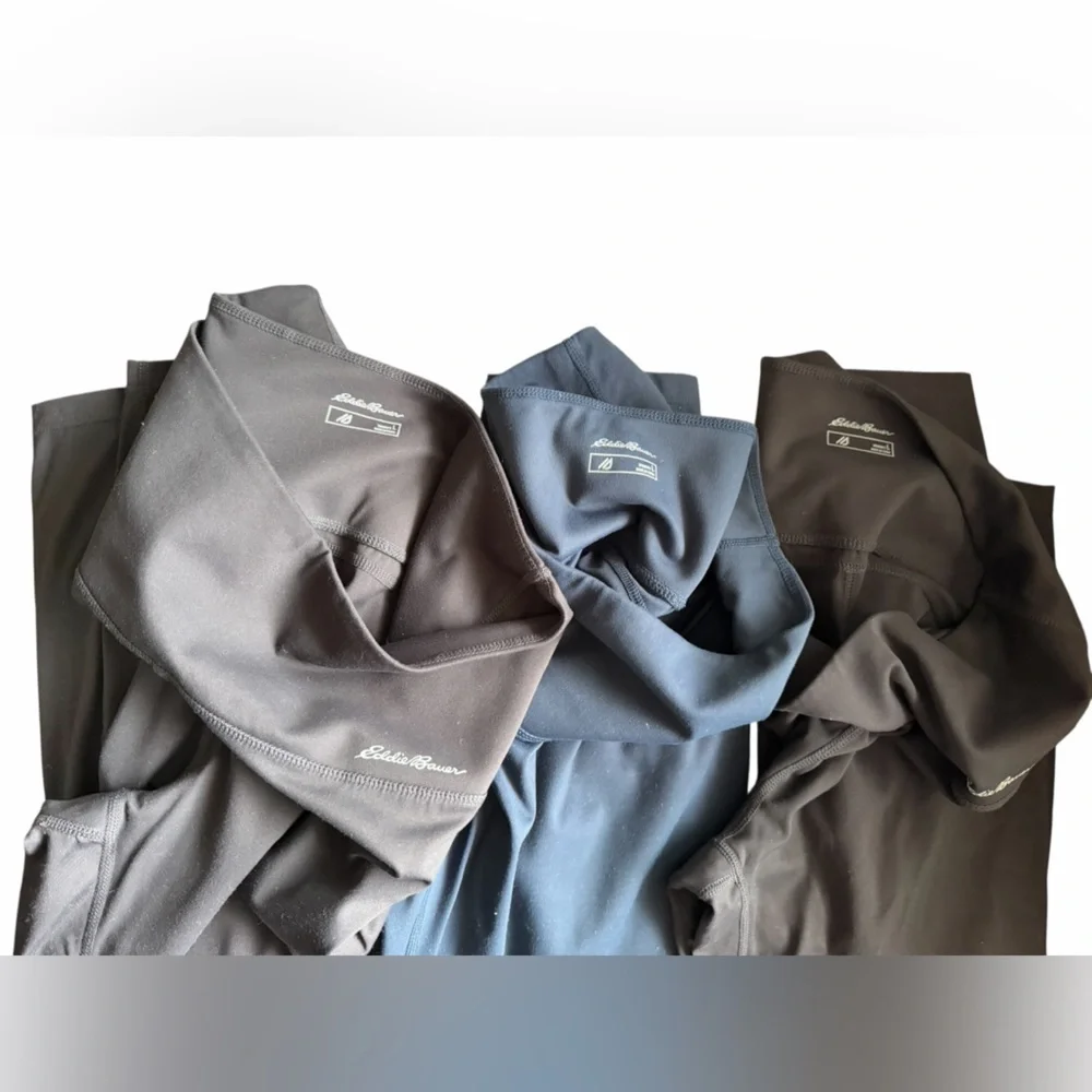 3 PAIRS Eddie Bauer Legging LOT Size L - Picture 2 of 11